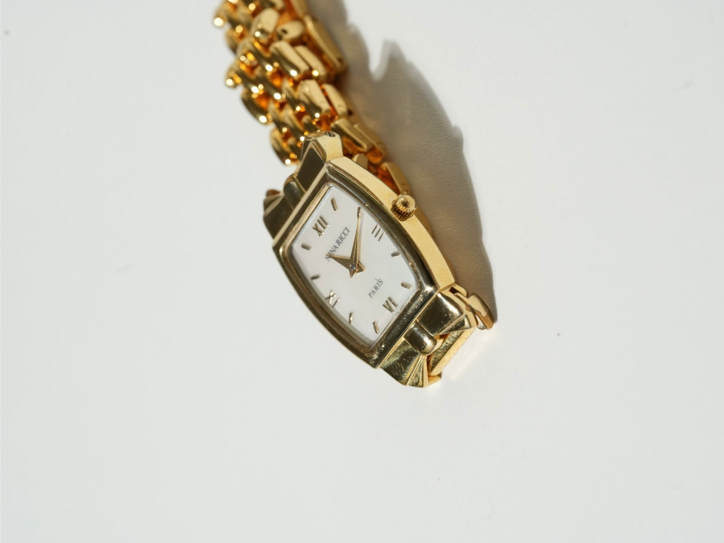 Nina Ricci Vintage Ribbon Shell Dial Watch