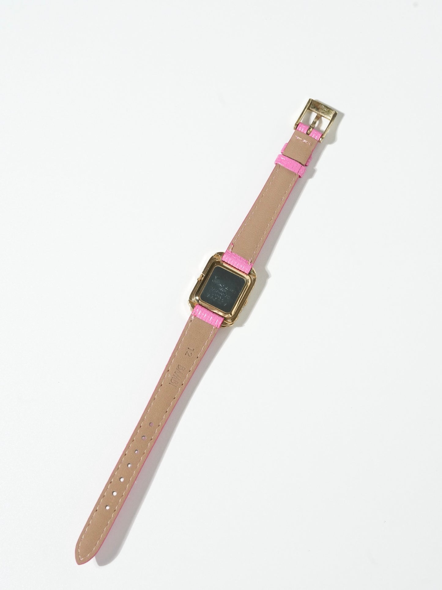 Nina Ricci Vintage Rope Bezel Gold Watch – Pink Strap