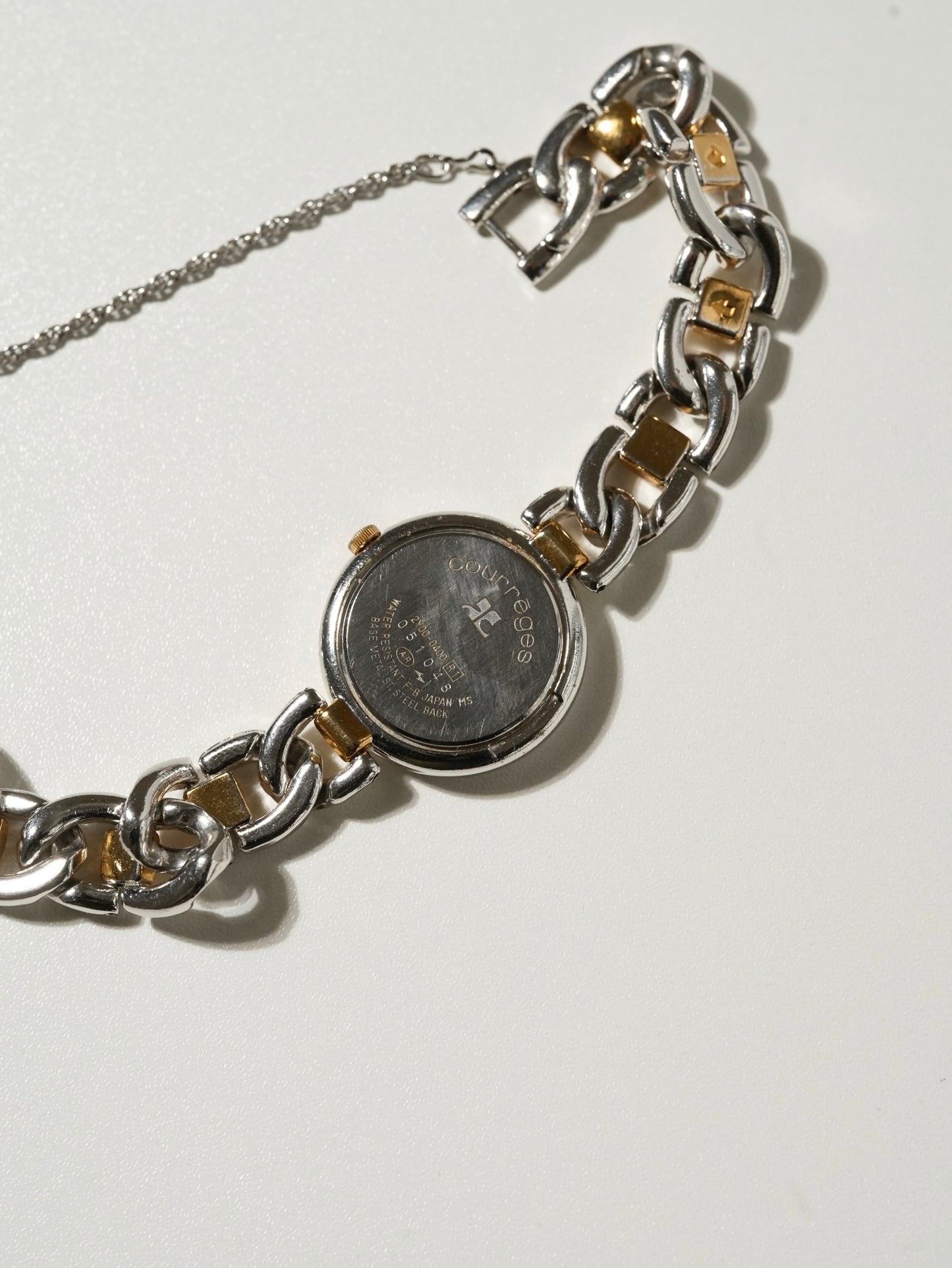 Courrèges Two-Tone Chain Watch – Made in Japan