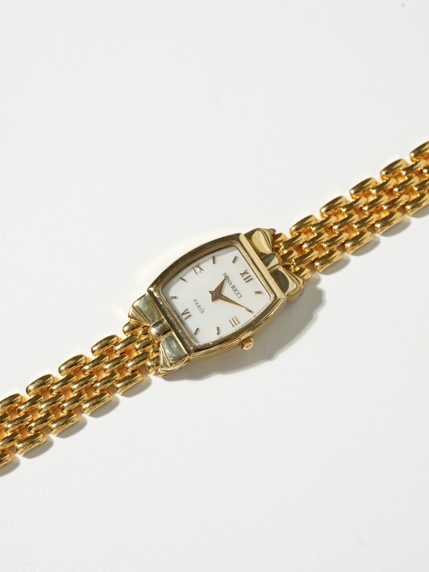 Nina Ricci Vintage Ribbon Shell Dial Watch