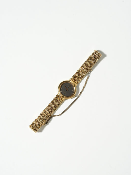 Vintage Seiko Gold Bracelet Watch – Aventurine-Style Dial