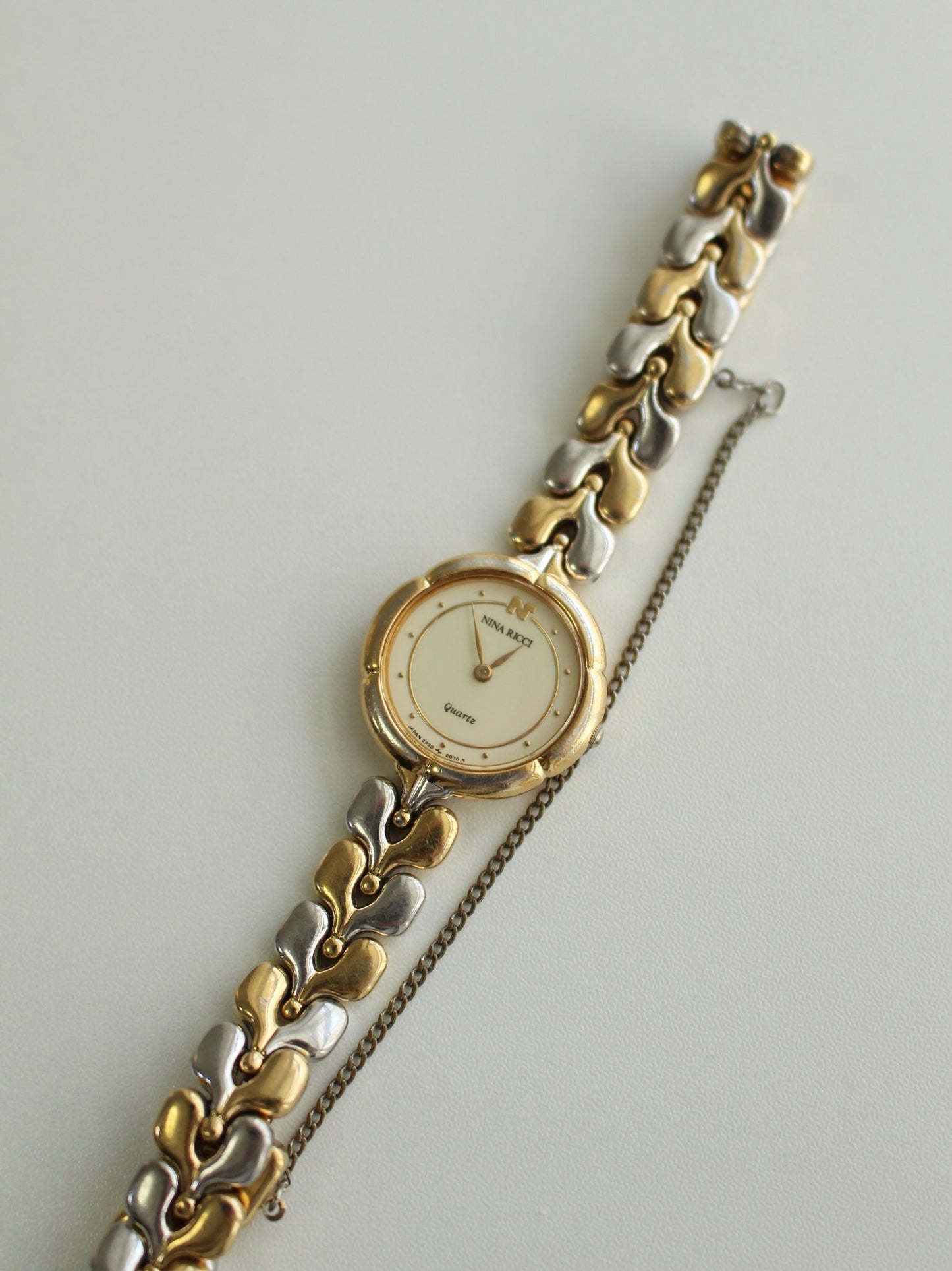 NINA RICCI Two-Tone Bracelet Quartz Watch
 a35