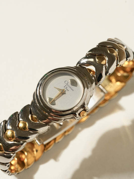 Christian Dior Mixed Metal Bracelet Watch