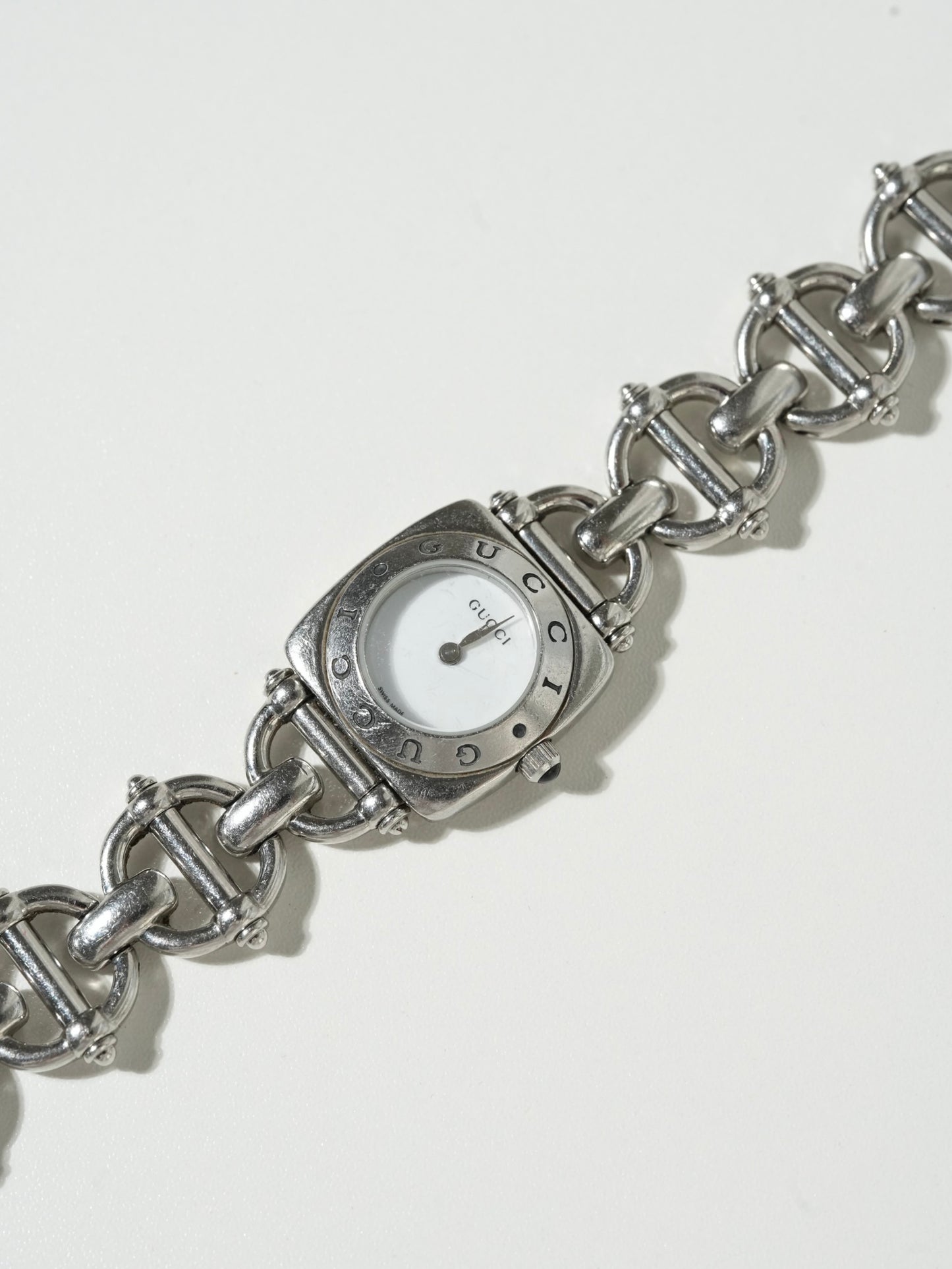 Gucci Vintage Chain Link Silver Watch