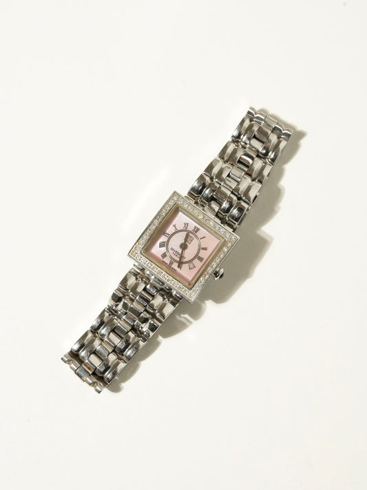 GIVENCHY pink dial / 0.3ct diamonds