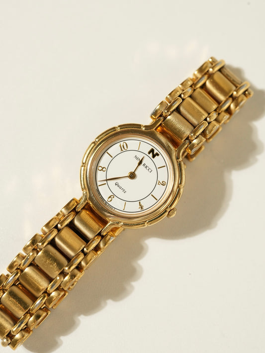 Nina Ricci Classic Round Dial Watch