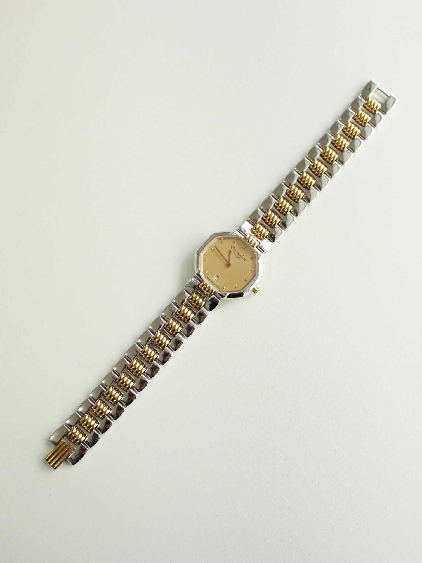 Christian Dior Octagonal Two-Tone Quartz Watch a42