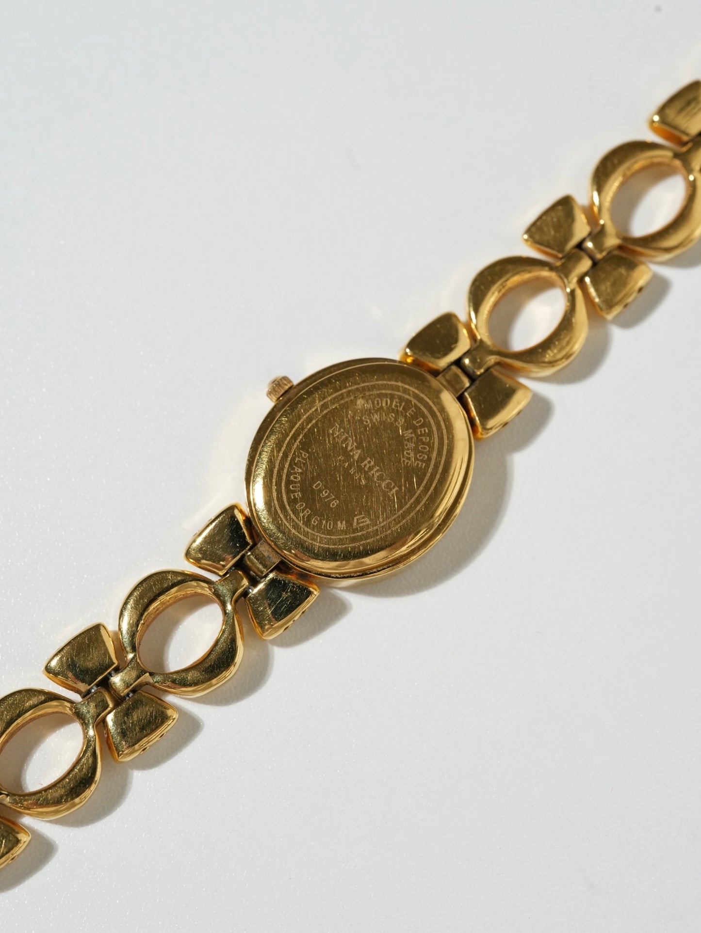 Nina Ricci Ribbon Oval Shell Bracelet Watch