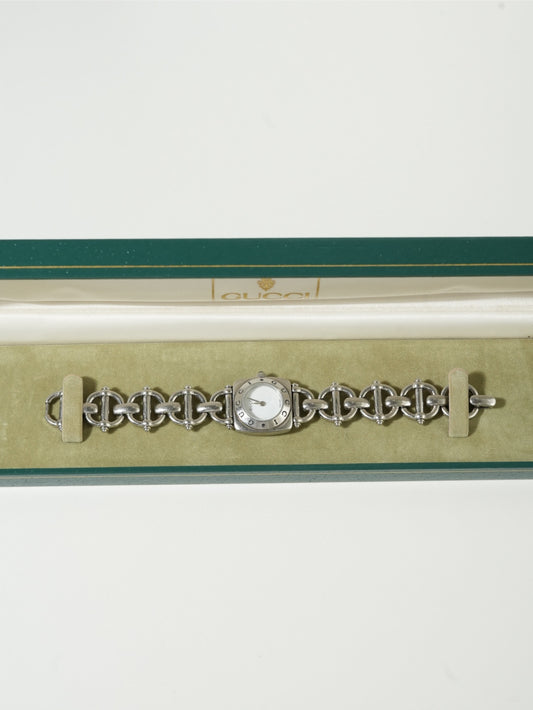 Gucci Vintage Chain Link Silver Watch