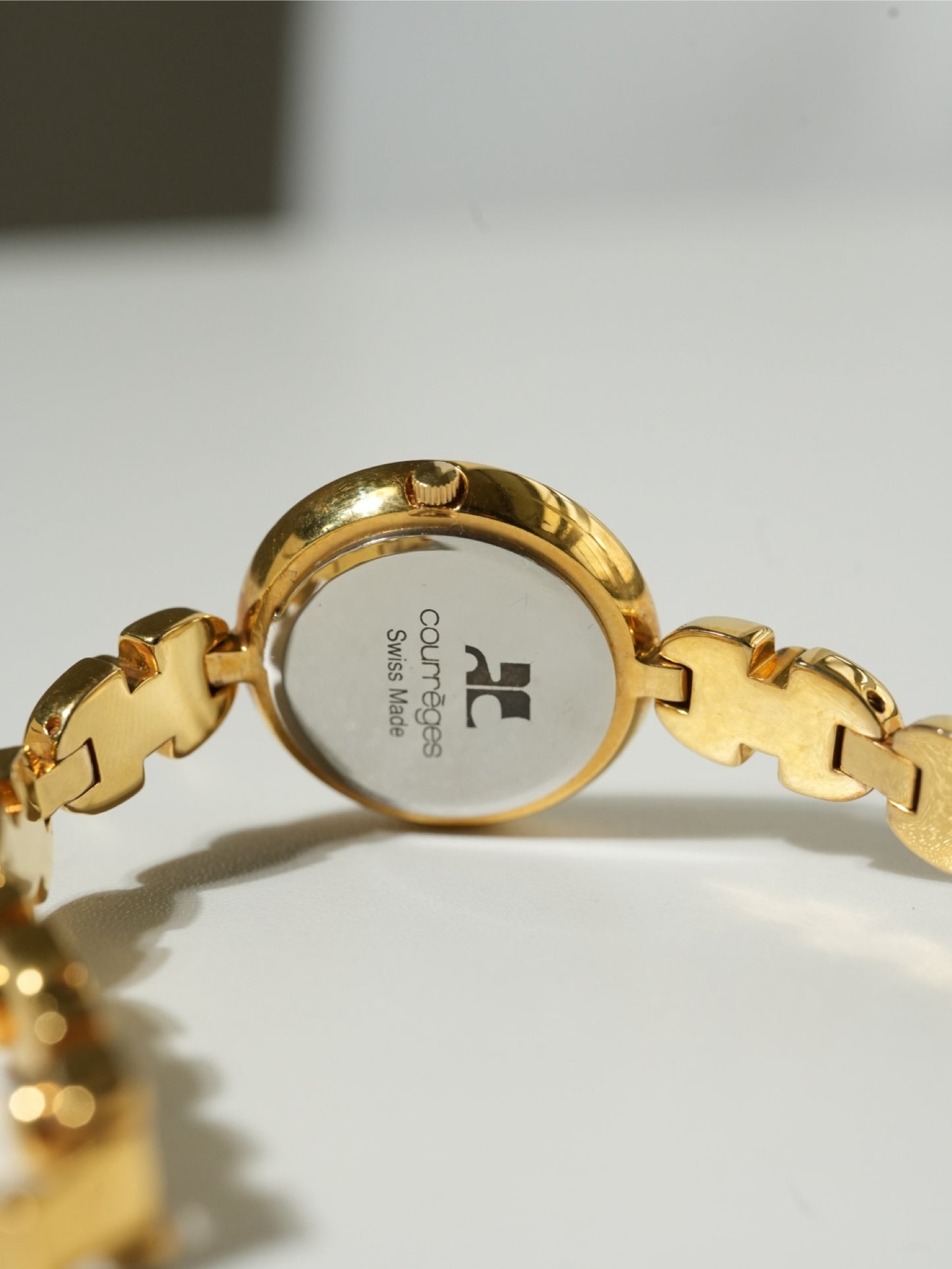 Courrèges Swiss Made Gold Bracelet Watch