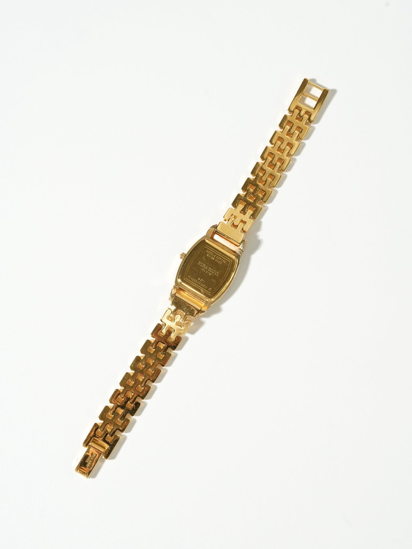 Nina Ricci Vintage Ribbon Shell Dial Watch