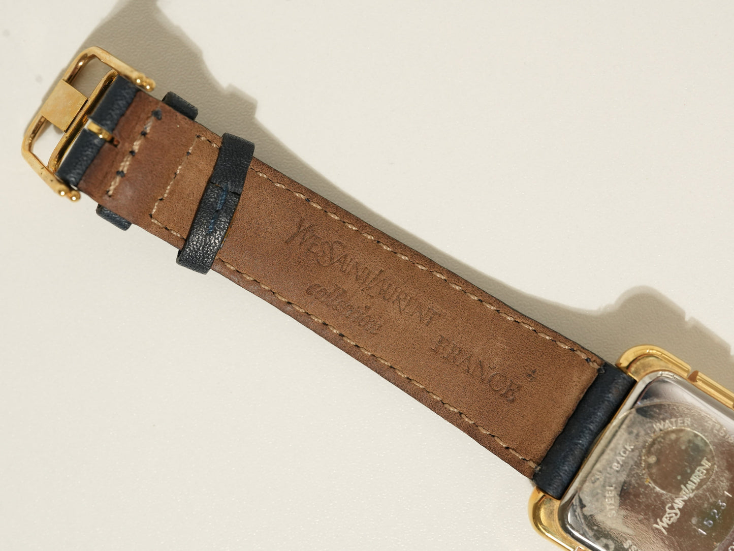 Yves Saint Laurent Vintage Square Watch – Gold Case / Arabic Numerals